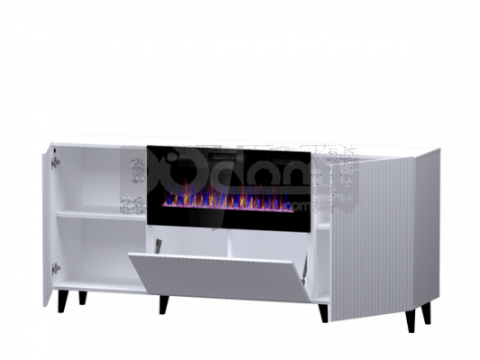 Комод с камином CAMA PAFOS 180 EF Белый, фото 2