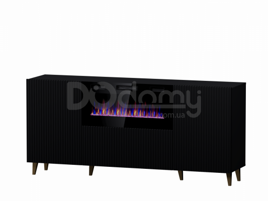 Комод с камином CAMA PAFOS 180 EF Черный, фото 2