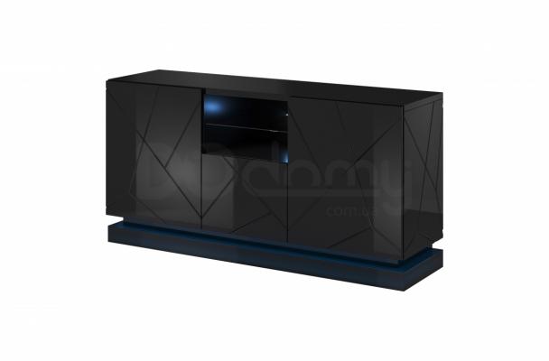 Комод CAMA QIU 2D1K Черный, фото 2