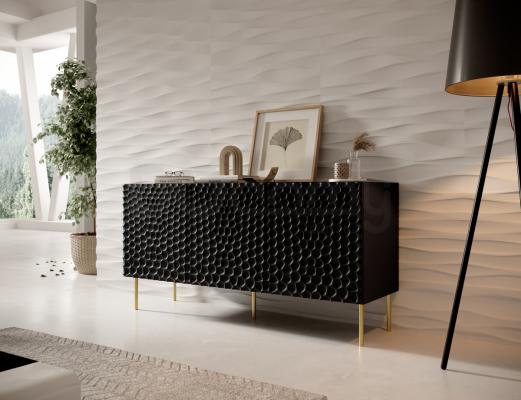 Комод CAMA HOLE 152 черный мат, фото 1