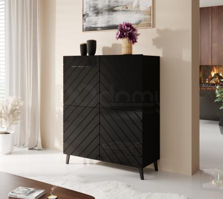 Комод CAMA ABETO Regał 100 Чорний, фото 1