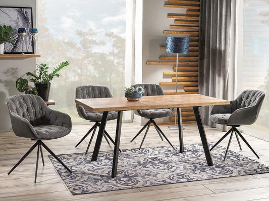 Стіл SIGNAL розкладний Brick дуб артизан / Чорний, фото 2