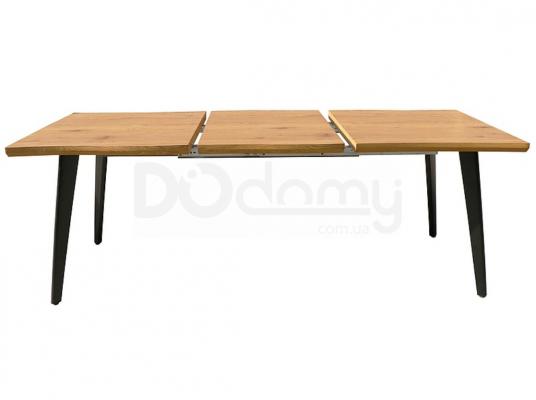 Стіл Signal FRESNO 120(180)X80 дуб артизан/чорний, фото 3