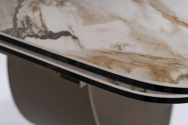 Стіл Signal INFINITY CERAMIC білий / коричневий, фото 4