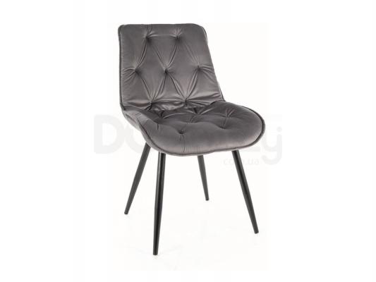 Крісло Signal Cherry II Velvet сірий, фото 1