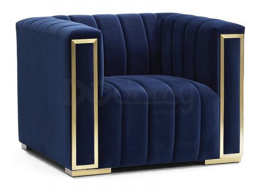 Крісло Signal Vogue 1 Velvet синій, фото 1