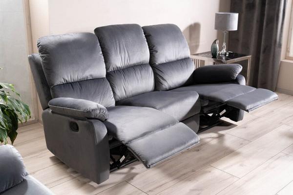 Диван розкладний Signal SPENCER 3  VELVET сірий, фото 2