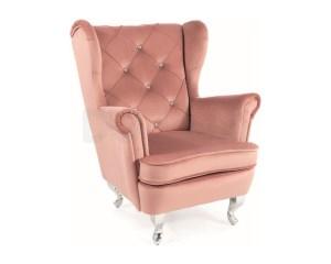 Крісло Signal Lili Velvet рожевий, фото 1