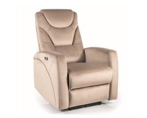 Кресло раскладное Signal KRONOS VELVET бежевый, фото 1