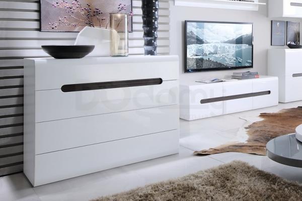 Комод BRW AZTECA KOM4S/8/11 Белый, фото 2