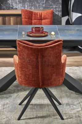 Стіл розкладний Halmar LUCIANO синій мармур, фото 3