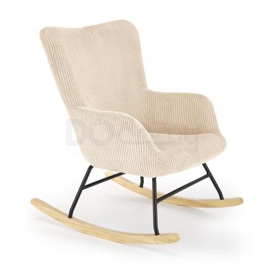 Крісло-гойдалка Halmar BELMIRO кремовий, фото 1