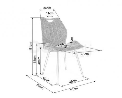 Кресло Signal ARCO BREGO Синий (GRANATOWY 86), фото 2