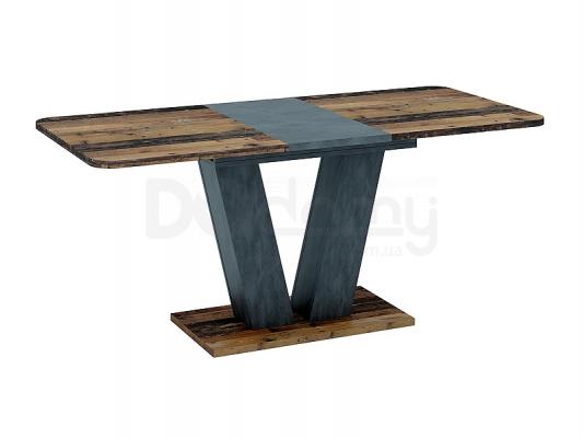 Стіл Signal PLATON 136(176)X80 OLD WOOD/сірий, фото 1