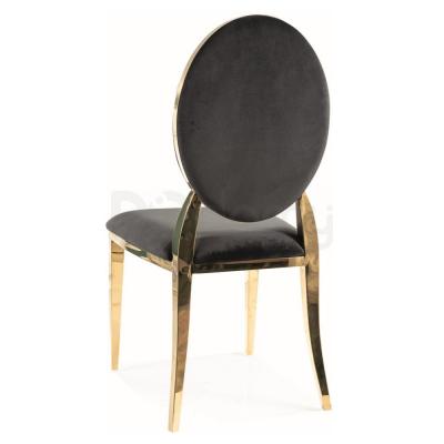 Кресло Signal KING VELVET Черный/Золотой, фото 2