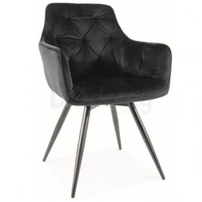 Крісло SIGNAL MANGO VELVET Чорний, фото 1