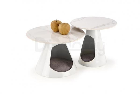 Журнальный столик Halmar OSARIO белый мрамор, фото 1