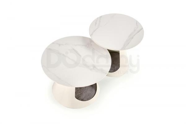 Журнальный столик Halmar OSARIO белый мрамор, фото 2