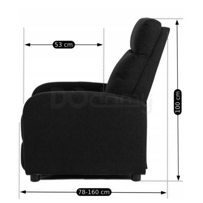 Крісло-реклайнер Mebel Elite DANNY чорний, фото 2