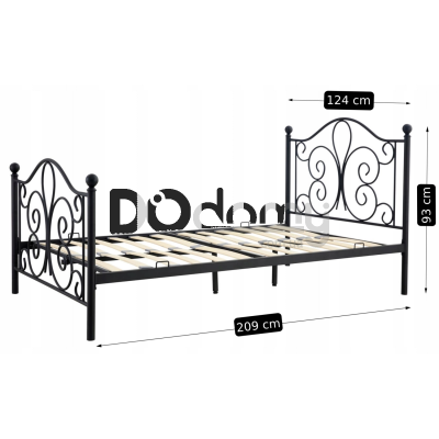 Ліжко MEBEL ELITE LORDI 120х200 Чорний, фото 4