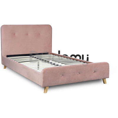 Ліжко MEBEL ELITE MIKEL 120х200 Рожевий, фото 3