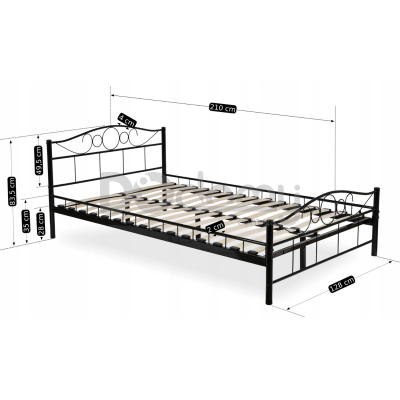 Кровать MEBEL ELITE GRIFFIN 120х200 Черный, фото 2