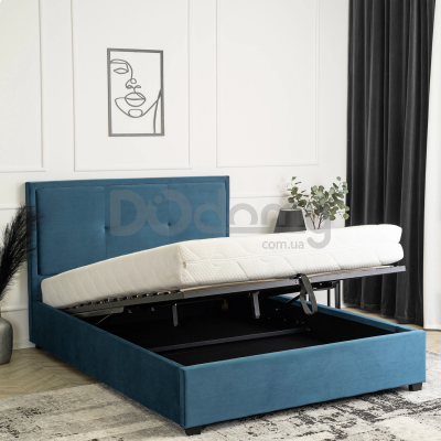 Ліжко MEBEL ELITE ANDRE 140х200 Синій, фото 1