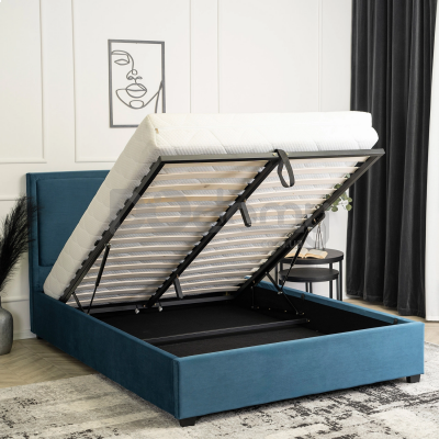 Ліжко MEBEL ELITE ANDRE 140х200 Синій, фото 2