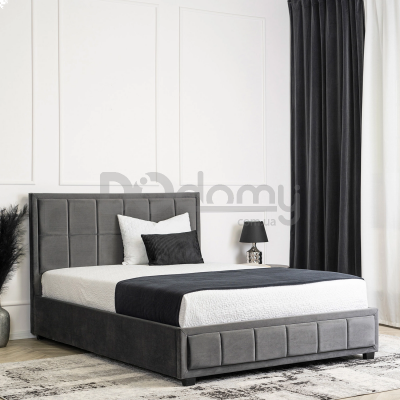 Кровать MEBEL ELITE CARLOS 140х200 Серый, фото 1