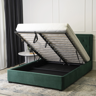 Ліжко MEBEL ELITE CROS 140х200 Зелений, фото 3