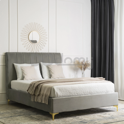 Ліжко MEBEL ELITE MARCELO 140х200 Сірий, фото 1