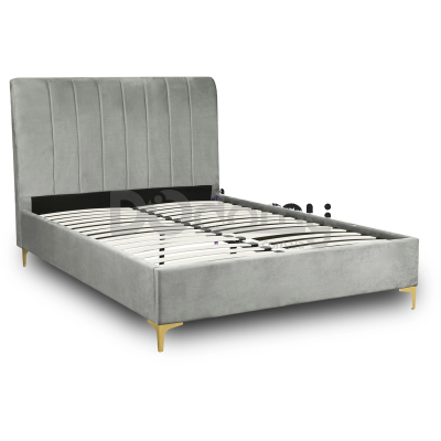 Ліжко MEBEL ELITE MARCELO 140х200 Сірий, фото 2