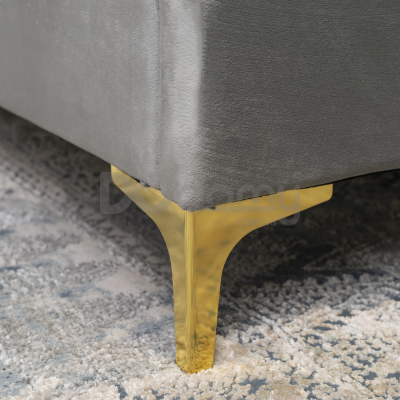 Ліжко MEBEL ELITE MARCELO 140х200 Сірий, фото 4