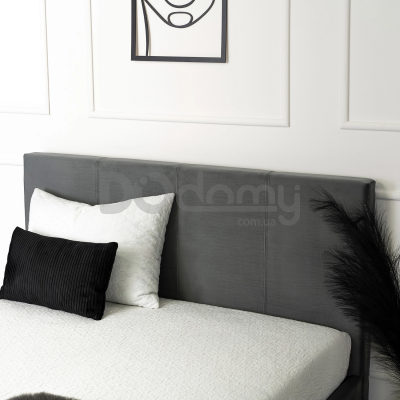 Кровать MEBEL ELITE MELIA 140х200 Темно-серый, фото 2