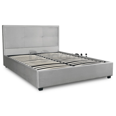 Кровать MEBEL ELITE ANDRE 160х200 Светло-серый, фото 3