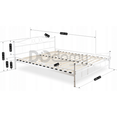 Кровать MEBEL ELITE GRIFFIN 160х200 Белый, фото 3