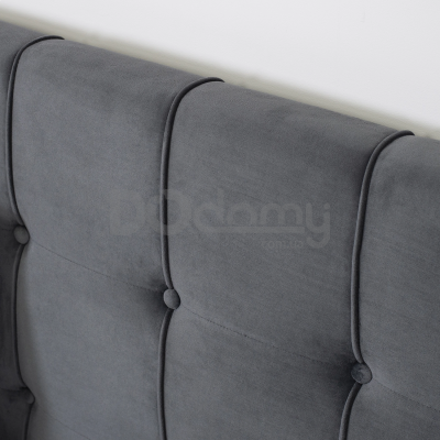 Кровать MEBEL ELITE LINO 160х200 Серый, фото 3