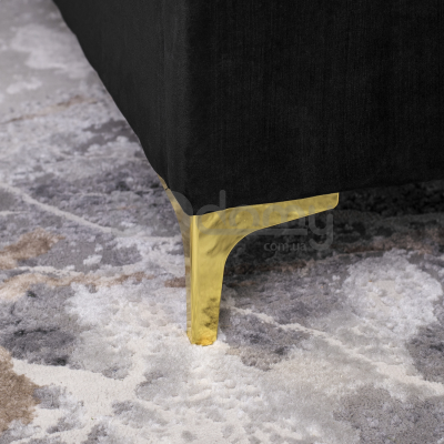 Кровать MEBEL ELITE MARCELO 160х200 Черный, фото 3