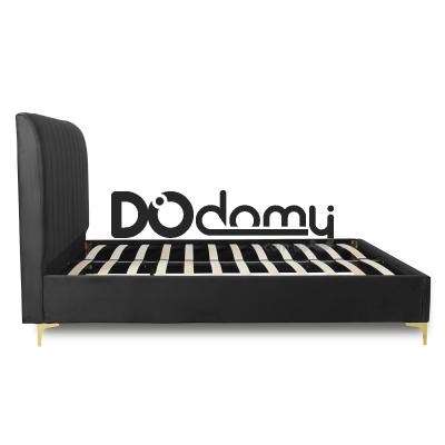 Кровать MEBEL ELITE MARCELO 160х200 Черный, фото 4