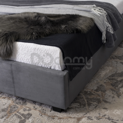Кровать MEBEL ELITE MARI 160х200 Серый, фото 3