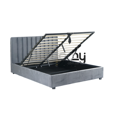 Кровать MEBEL ELITE MARI 160х200 Серый, фото 4