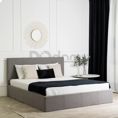 Кровать MEBEL ELITE MELIA 160х200 Серый, фото 1