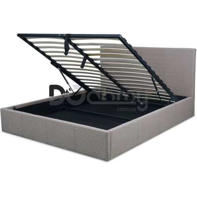 Кровать MEBEL ELITE MELIA 160х200 Серый, фото 4