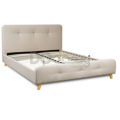 Кровать MEBEL ELITE MIKEL 160х200 Бежевый, фото 3