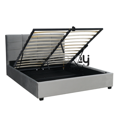 Кровать MEBEL ELITE TINGA 160х200 Серый, фото 3