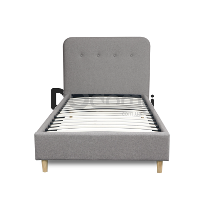 Кровать MEBEL ELITE DENNIS 90х200 Серый, фото 4