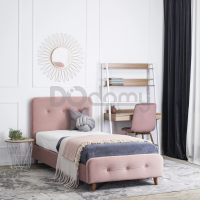 Кровать MEBEL ELITE MIKE 90х200 Розовый, фото 1