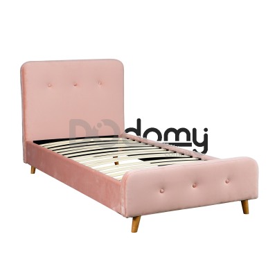 Кровать MEBEL ELITE MIKE 90х200 Розовый, фото 2