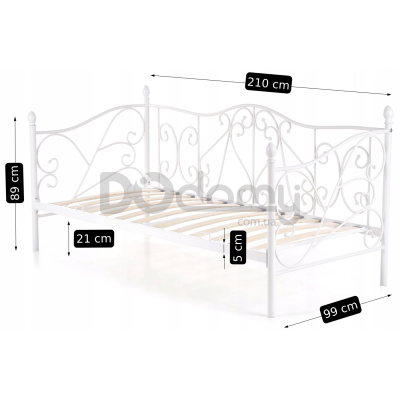 Кровать MEBEL ELITE MIKE 90х200 Белый, фото 3