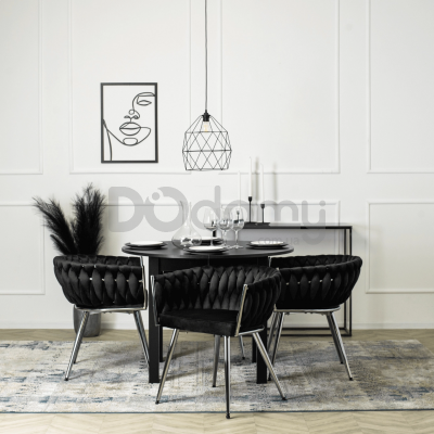 Стіл MEBEL ELITE HARRY 102-142 Чорний, фото 2